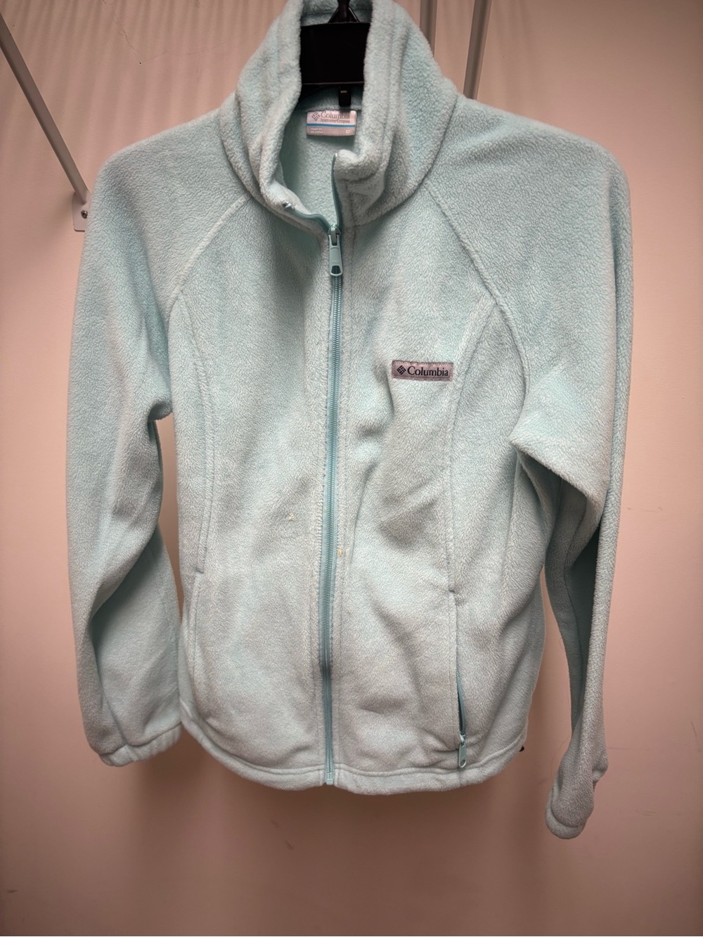 Columbia Women’s Light Aqua Fleece Jacket